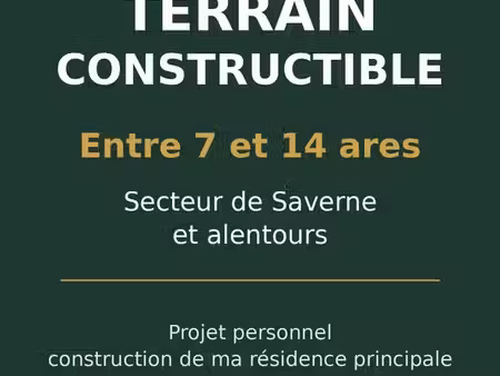 cherche terrain constructible