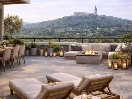 redon proche mazargues - appartement neuf t3 64 m² avec terrasse plein ciel de 46 m²