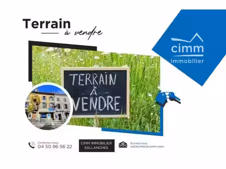 terrain constructible a vendre - domancy (74700)