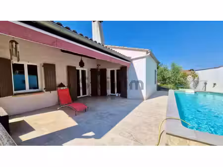 ales  plain pied 140m2 avec piscine