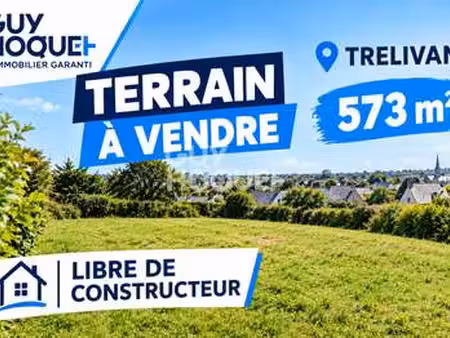vente terrain à trélivan (22100) : à vendre / 573m² trélivan