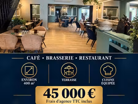 fond de commerce café brasserie et restaurant