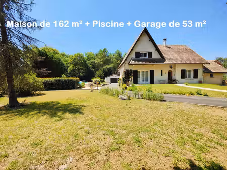 pavillon t6  piscine  pompe à chaleur  garage 53m²