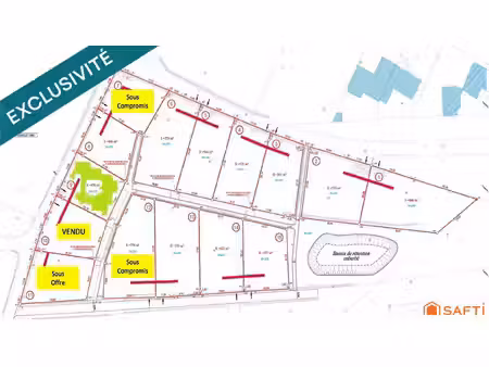 terrain de 470 m² viabilisée (lot 9) – le puy