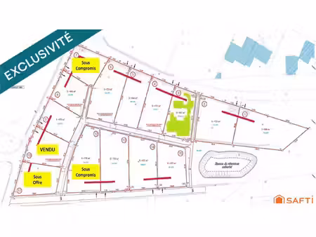 terrain de 541 m² viabilisée (lot 3) – le puy