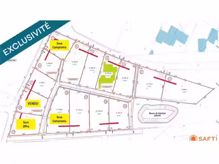 terrain de 575 m² viabilisée (lot 4) – le puy