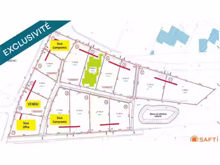 terrain de 584 m² viabilisée (lot 5) – le puy