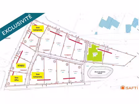 terrain de 723 m² viabilisée (lot 2) – le puy