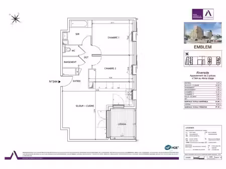 appartement f3 a louer