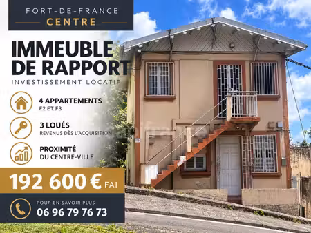 immeuble de rapport à vendre fort de france (972)