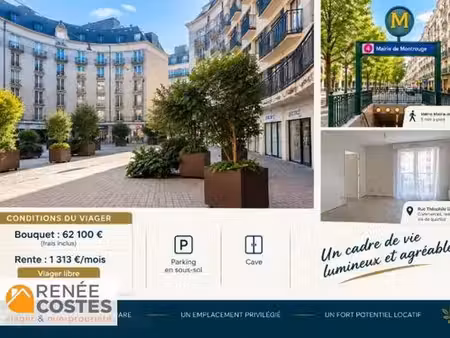 viager libre - f76 ans - montrouge (92120)