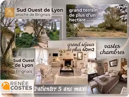 vente en nue propriété - f66-h81 ans - brignais (69530)
