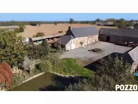 ancien corps de ferme avec plan d'eau à le mesnil-aubert- 13 kms de la mer