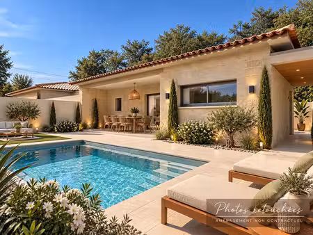 villa neuve de 102 m2  studio inépendant- terrain de 684 m2 piscinable