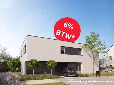 izegem  nieuw te bouwen half open woning - btw 6%*