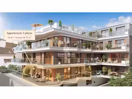 achat appartement 3 pièces 66m² le touquet paris plage 62520