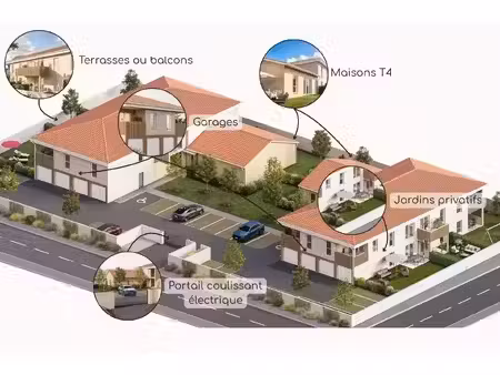 vente programme neuf t2  t3  t4 43 à 85 m² roussillon (38150)