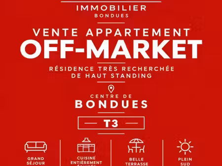 vente appartement 3 pièces 80 m² bondues (59910)