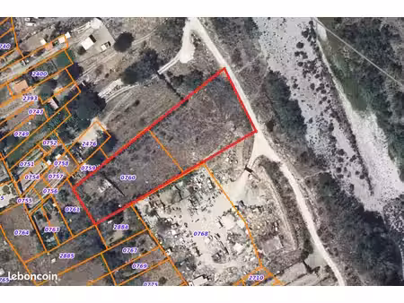 vente parcelle jardin de 3500m² espira