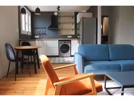 t2 meublé 40 m2 - refait à neuf - lumineux sud - parking - schuman / hauts-pavés