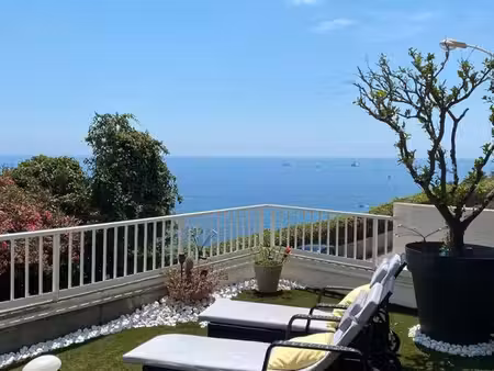 2p vue mer + jardin à 1km de monaco