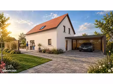 projet de construction d'une maison 85.69 m² avec terrain à neugartheim-ittlenheim (67)