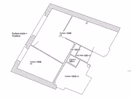 local d'activités de 74 m² à bourges