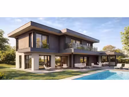 maison contemporaine avec piscine et jardin prévessin-moëns (01)