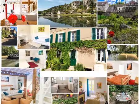 vend maison familiale  jardin  garage  150m²  4 ch  gare sncf  2h30 de paris  vendue meubl