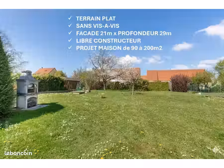 terrain à bâtir 868 m² – libre constructeur – projet au choix – pc architecte disponible