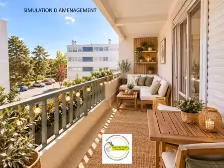 grand t3 82 m² la rochelle quartier beaurgard avec garage+cave