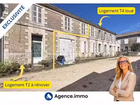 ensemble immobilier 1 t4 loué + 1 t2 à rénover