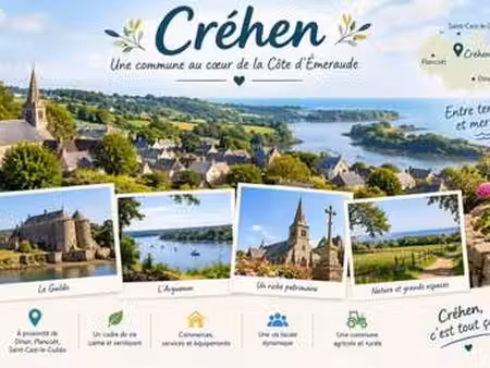 vente terrain à créhen (22130) : à vendre / 300m² créhen