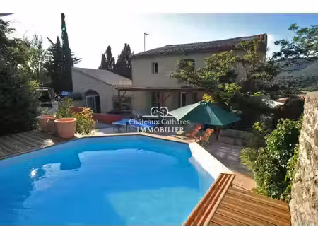 propriété de caractère de 225m² avec piscine  vue sur peyre