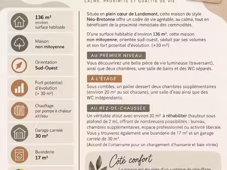 vente de maisons landemont