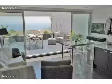 t2 meublé vue mer 42 m² + terrasse 24 m² plein sud – résidence sécurisée les katikias