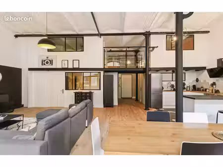 loft meublé de 130 m² – ancienne usine réhabilitée  tourcoing centre