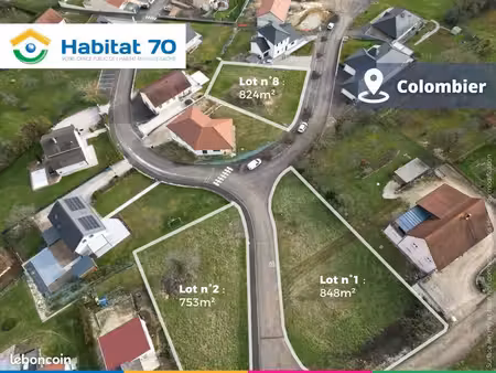 terrain 753 m² colombier
