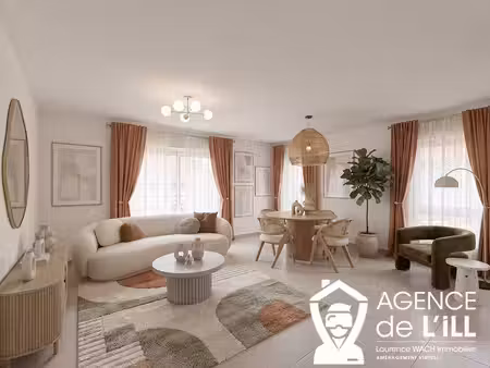 à louer t3 avec terrasse  garage & parking à ohnenheim