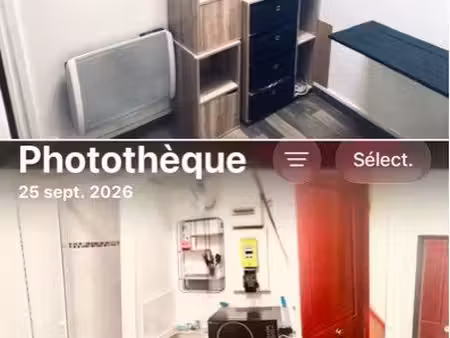 studette équipée poutres apparentes