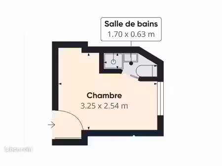 appartement 1 pièce 9 m²