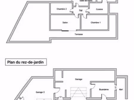 maison 3 pièces 60m2 à rénover
