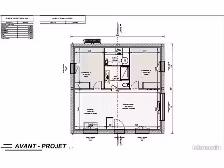 maison 3 pièces 55 m²