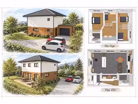 maison sur terrain – 126 m² – saint-pierre-en-faucigny