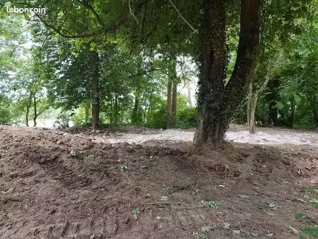 terrain 2 000 m² sur île – garage 100 m² – accès direct seine
