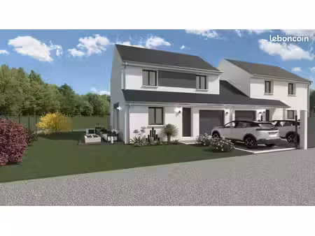 projet de construction d'une maison 80.8 m²habitables avec garage 21.31m² avec terrain à s