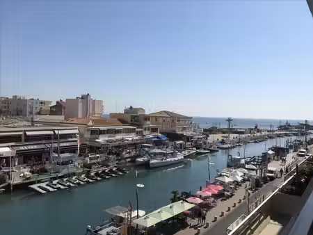 palavas f3 70 m² meublé à louer à l'année sur canal