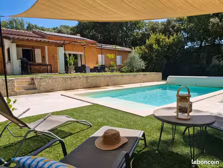 propriété avec piscine et deux t2 indépendants loués – saumane-de-vaucluse