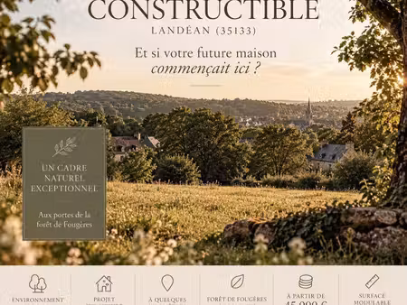 terrain constructible — landéan (35133)