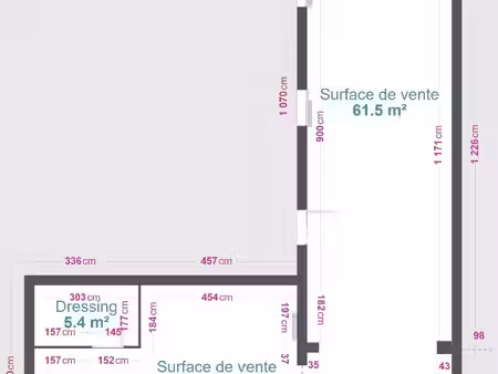 local commercial 100 m² yvetot